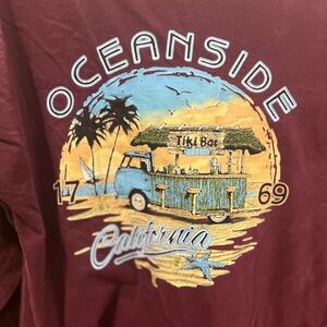 Oceanside California long sleeve pocket tee size medium in used condition